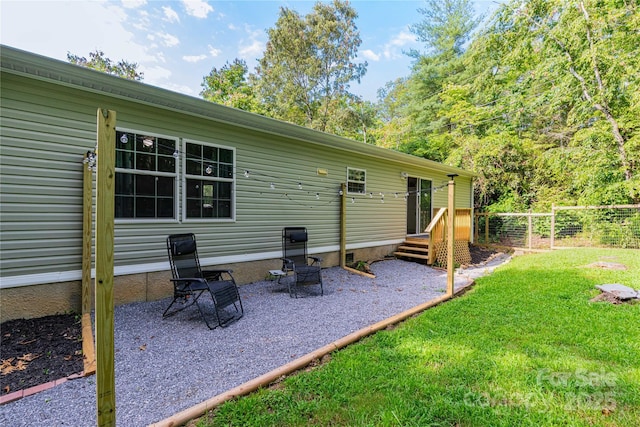 25 Mountain View Rdg, Fairview, NC 28730 - back of property featuring a patio area