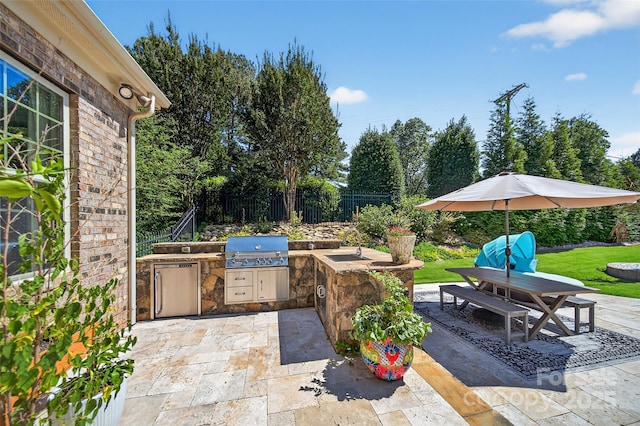 3981 Spinnaker Pl, Denver, NC 28037 - view of patio with area for grilling and outdoor dining space
