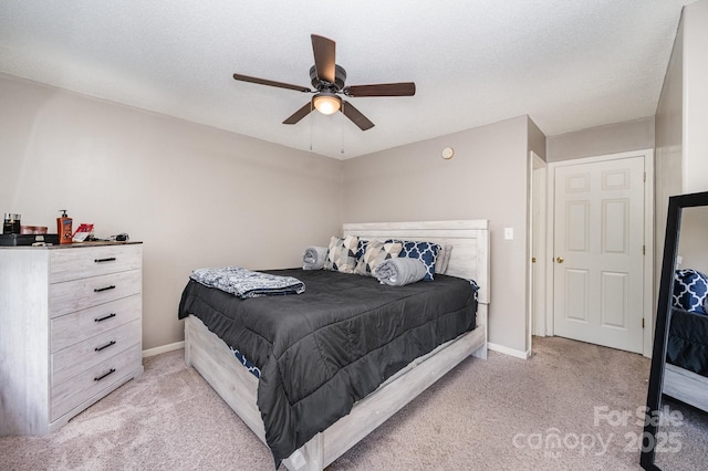 7518 Silver Arrow Dr, Charlotte, NC 28273 - bedroom with light carpet and ceiling fan