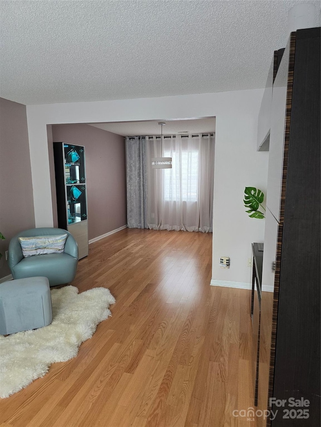 3 Hidden Sands Ct, Columbia, SC 29229 - living area featuring wood finished floors and a textured ceiling