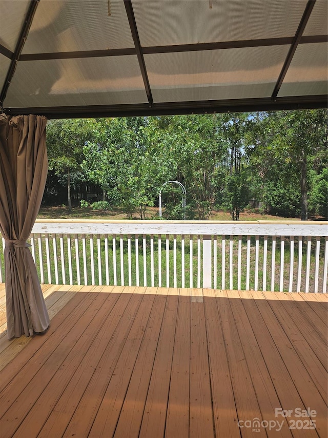 3 Hidden Sands Ct, Columbia, SC 29229 - deck featuring a lawn and view of wooded area