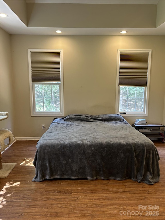 207 Wagon Ln, Rutherfordton, NC 28139 - bedroom featuring multiple windows, wood finished floors, and recessed lighting