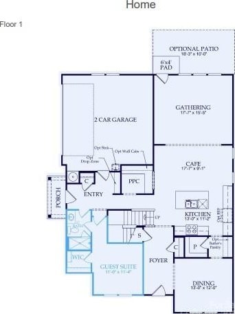 9520 Coast Laurel Ave NW, Concord, NC 28027 - view of floor plan / room layout
