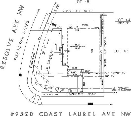 9520 Coast Laurel Ave NW, Concord, NC 28027 - map / location