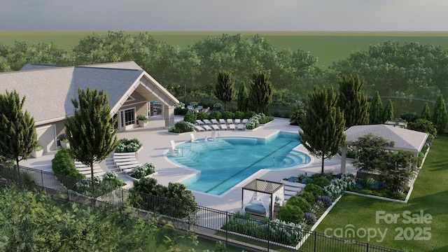 9520 Coast Laurel Ave NW, Concord, NC 28027 - community pool with a patio