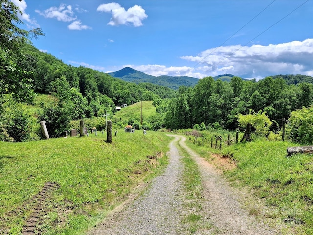 2087 Henry Rd, Sylva, NC 28779 - view of street featuring a mountain view and a forest view