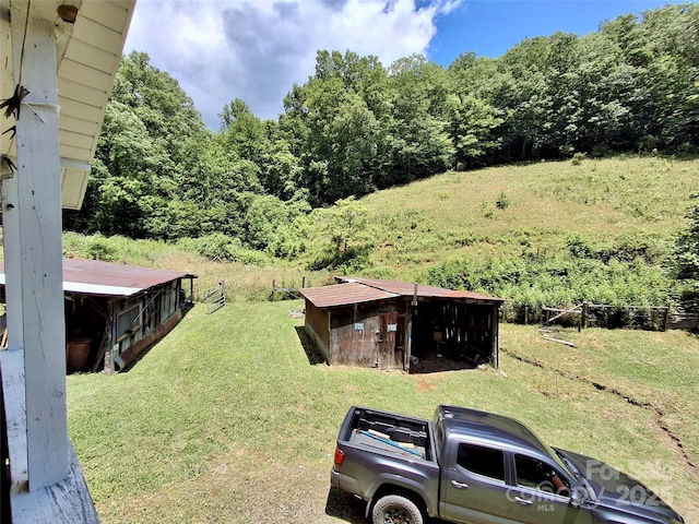 2087 Henry Rd, Sylva, NC 28779 - view of green lawn with a view of trees