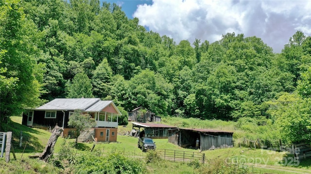 2087 Henry Rd, Sylva, NC 28779 - aerial view of property and surrounding area featuring a forest