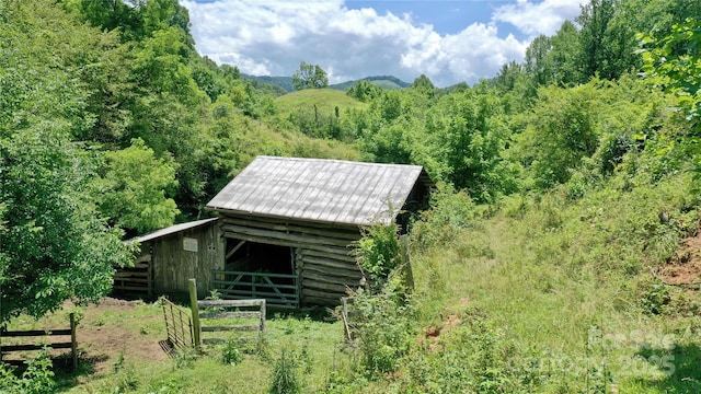 2087 Henry Rd, Sylva, NC 28779 - view of outbuilding with a wooded view