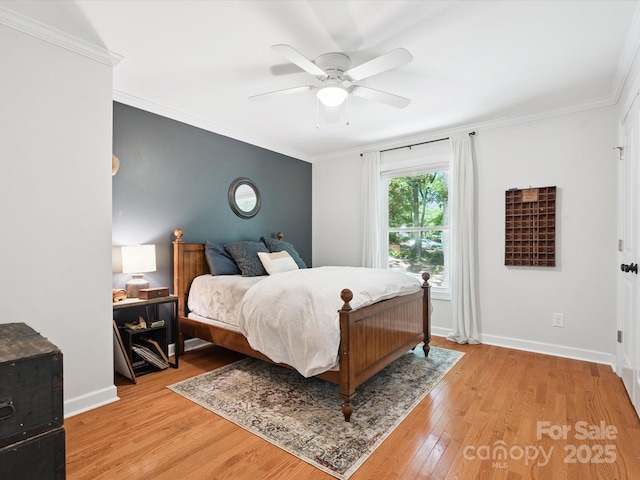 1711 Apple Tree Ln Unit 28, Fort Mill, SC 29715 - bedroom with light wood-style floors, crown molding, and a ceiling fan