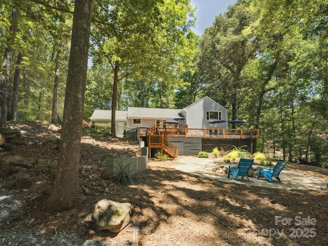 1711 Apple Tree Ln Unit 28, Fort Mill, SC 29715 - back of house with a wooden deck and stairway