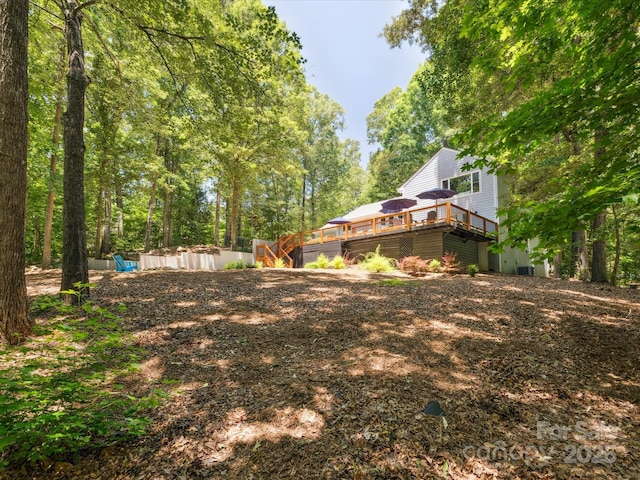 1711 Apple Tree Ln Unit 28, Fort Mill, SC 29715 - view of yard with a wooden deck