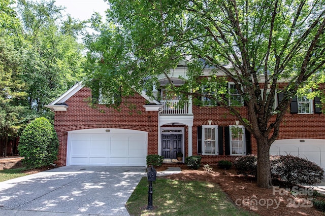 7554 Bluestar Ln, Charlotte, NC 28226 - view of front of property featuring concrete driveway and brick siding