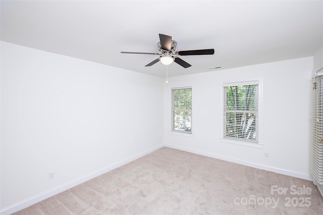 7554 Bluestar Ln, Charlotte, NC 28226 - empty room with ceiling fan and light carpet