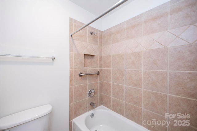 7554 Bluestar Ln, Charlotte, NC 28226 - bathroom featuring toilet and bathtub / shower combination