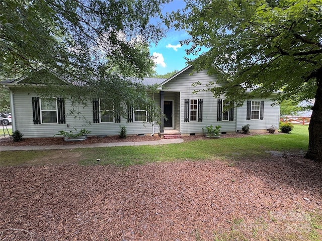 13221 Brandywine Ln, Midland, NC 28107 - single story home with crawl space and a front yard