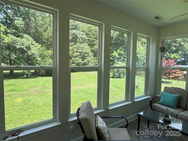 13221 Brandywine Ln, Midland, NC 28107 - sunroom with baseboards