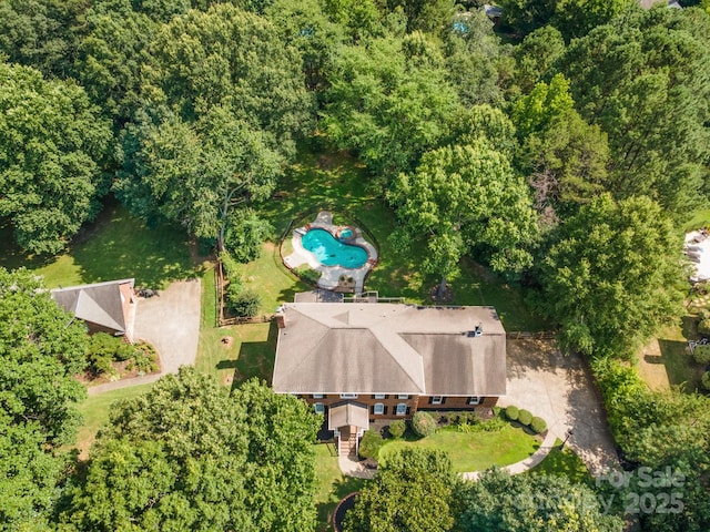 1134 Willow Oaks Trl, Matthews, NC 28104 - bird's eye view of a pool