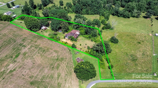 5560 Springs Rd, Conover, NC 28613 - view of rural area with property parcel outlined