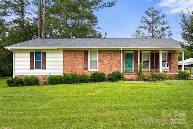 662 Willa Ct Unit 8, Chester, SC 29706 - single story home featuring a front yard, covered porch, and brick siding