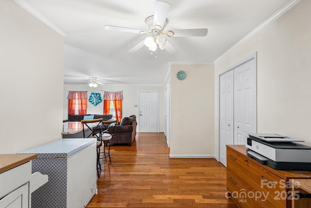 662 Willa Ct Unit 8, Chester, SC 29706 - hall with wood finished floors and crown molding