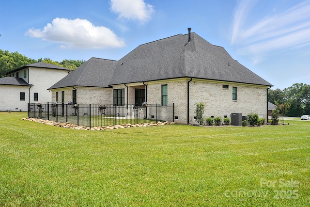 19 Berea Baptist Church Rd, Stanfield, NC 28163 - rear view of property with brick siding and a shingled roof