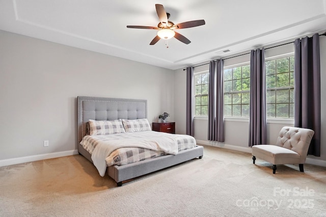 5105 Paisano Ln, Waxhaw, NC 28173 - bedroom featuring light carpet, multiple windows, and ceiling fan