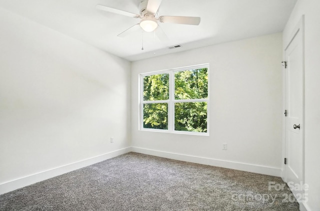 411 Patience Dr, Concord, NC 28025 - empty room with carpet and ceiling fan