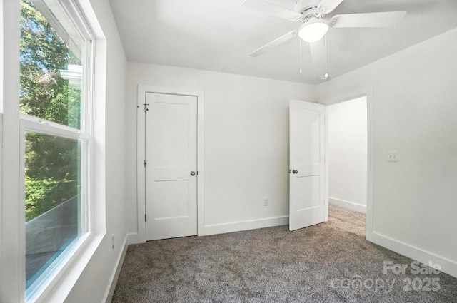 411 Patience Dr, Concord, NC 28025 - unfurnished bedroom featuring carpet flooring and ceiling fan
