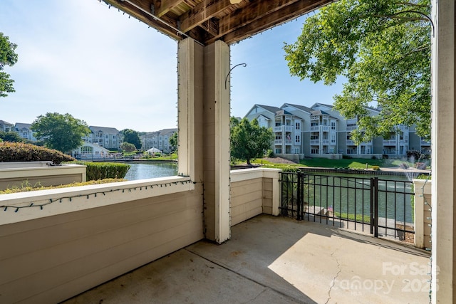 18730 Nautical Dr Unit 102, Cornelius, NC 28031 - patio / terrace with a water view and a residential view