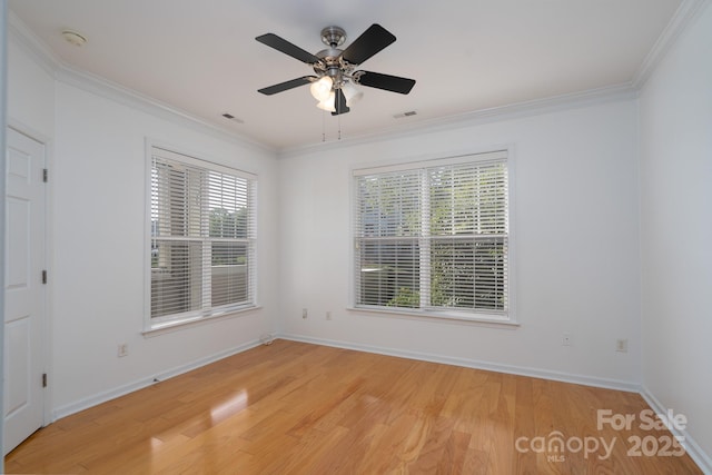 18730 Nautical Dr Unit 102, Cornelius, NC 28031 - empty room with crown molding, light wood finished floors, and ceiling fan