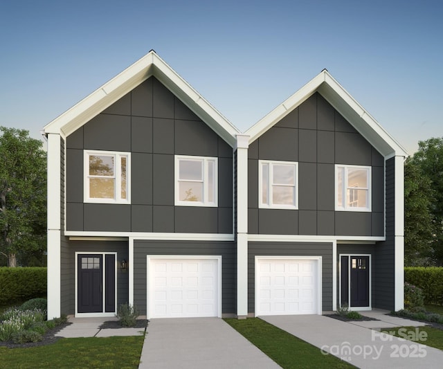 3719 Davis Ave, Charlotte, NC 28208 - contemporary house featuring an attached garage and driveway