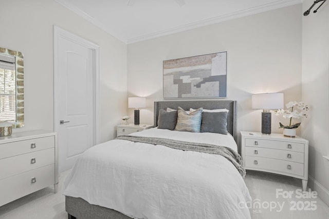 16522 Flintrock Falls Ln, Charlotte, NC 28278 - bedroom featuring ornamental molding and baseboards