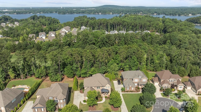 16522 Flintrock Falls Ln, Charlotte, NC 28278 - aerial perspective of suburban area with a large body of water