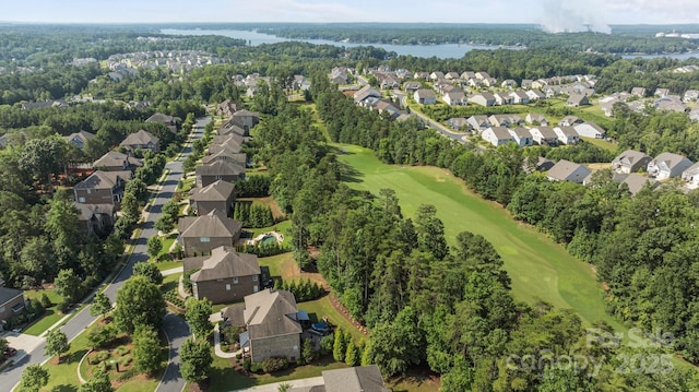 16522 Flintrock Falls Ln, Charlotte, NC 28278 - aerial view of property's location with nearby suburban area and a golf course