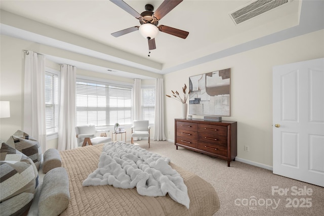 14801 Provence Ln, Charlotte, NC 28277 - bedroom featuring light colored carpet and ceiling fan