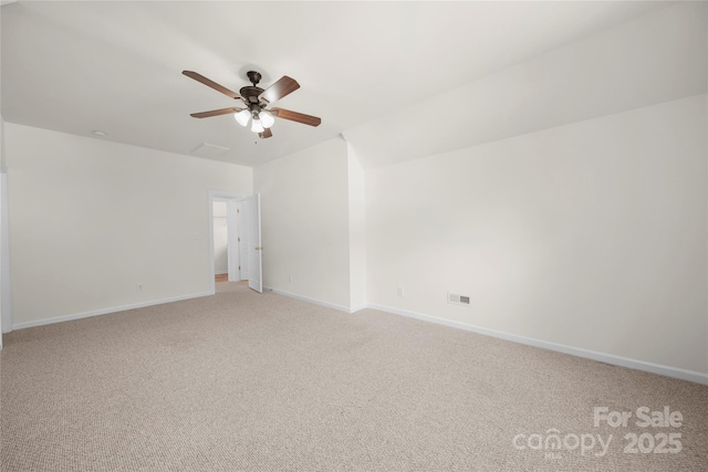 14801 Provence Ln, Charlotte, NC 28277 - unfurnished room with light colored carpet and ceiling fan