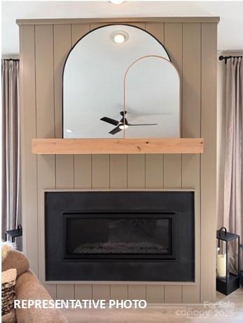 728 Falling Oak Aly Unit 21, Huntersville, NC 28078 - detailed view of a tiled fireplace