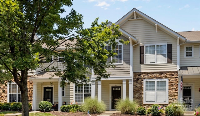 514 Bent Leaf Ct, Fort Mill, SC 29708 - view of property with stone siding