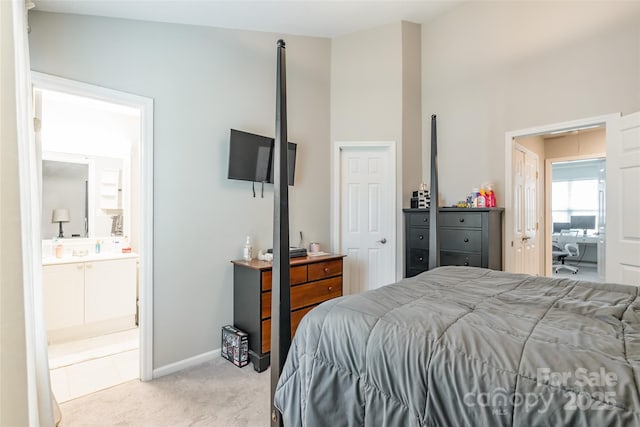 11521 Savannah Creek Dr, Charlotte, NC 28273 - bedroom featuring carpet and ensuite bath