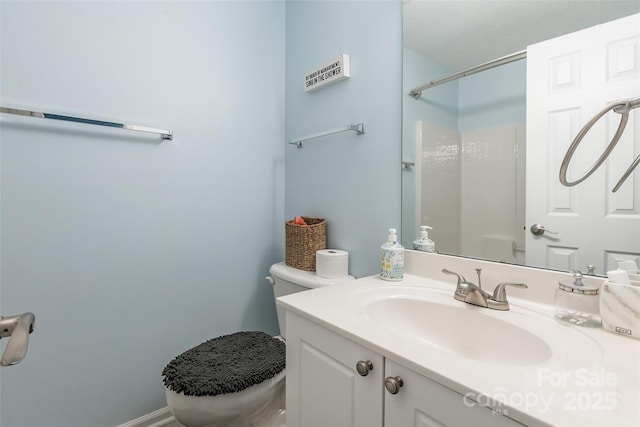 11521 Savannah Creek Dr, Charlotte, NC 28273 - bathroom with vanity and a shower