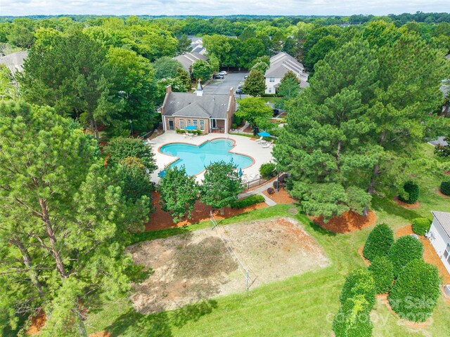 11521 Savannah Creek Dr, Charlotte, NC 28273 - drone / aerial view of a pool area