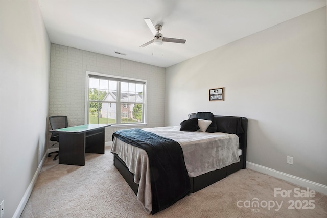 10437 Paper Birch Dr, Charlotte, NC 28215 - bedroom featuring carpet floors and a ceiling fan