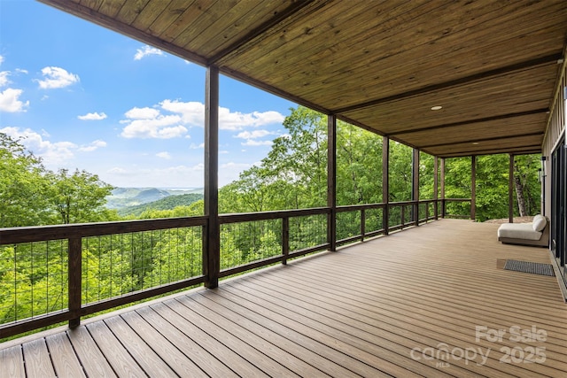 55 Steeplebush Ct Unit 629, Tuckasegee, NC 28783 - wooden deck with a mountain view