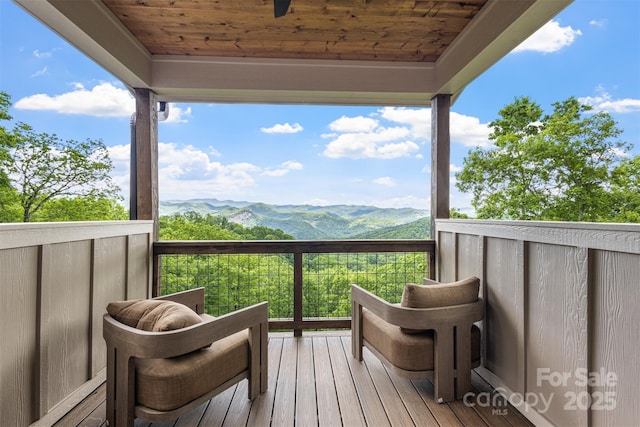 55 Steeplebush Ct Unit 629, Tuckasegee, NC 28783 - wooden deck with a mountain view