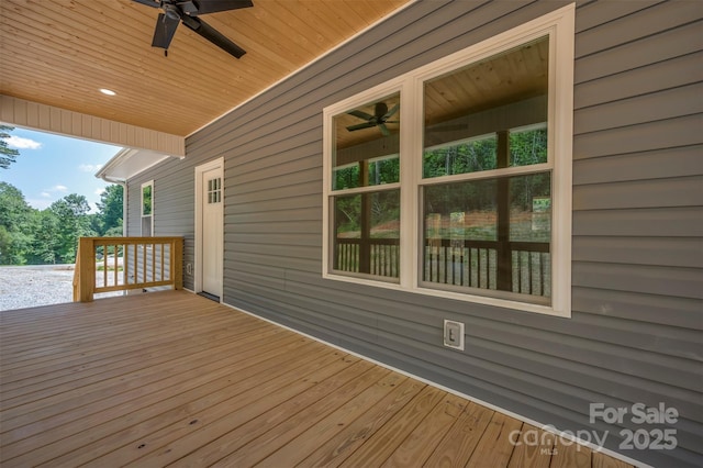 626 Felmet Rd, Flat Rock, NC 28731 - wooden deck featuring ceiling fan