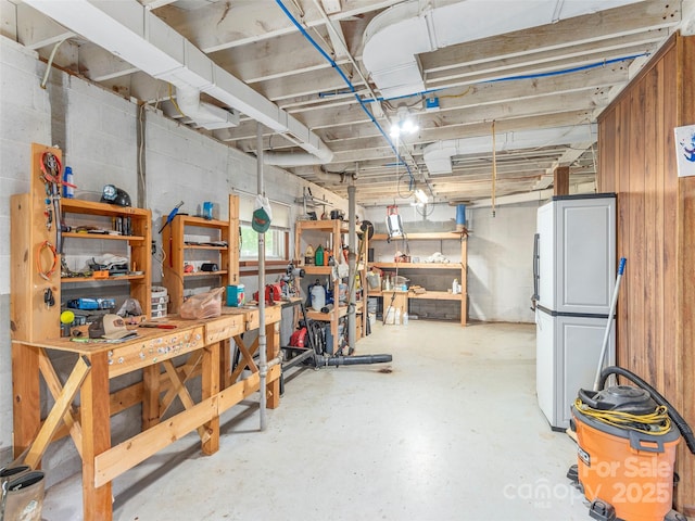 90 Hemlock Hill Hts, Canton, NC 28716 - basement featuring a workshop area