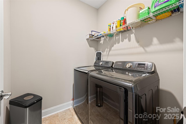 1108 Mayapple Way, Belmont, NC 28012 - laundry room with washer and dryer and baseboards