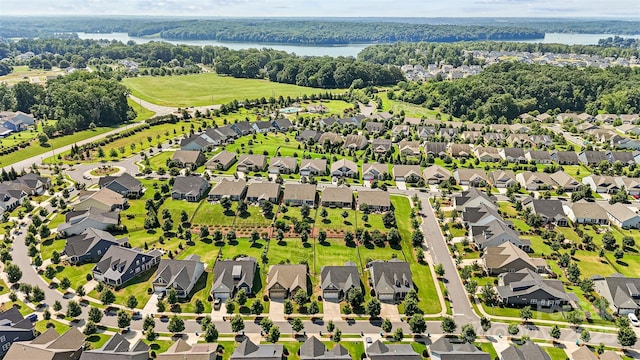 1108 Mayapple Way, Belmont, NC 28012 - aerial perspective of suburban area with a nearby body of water