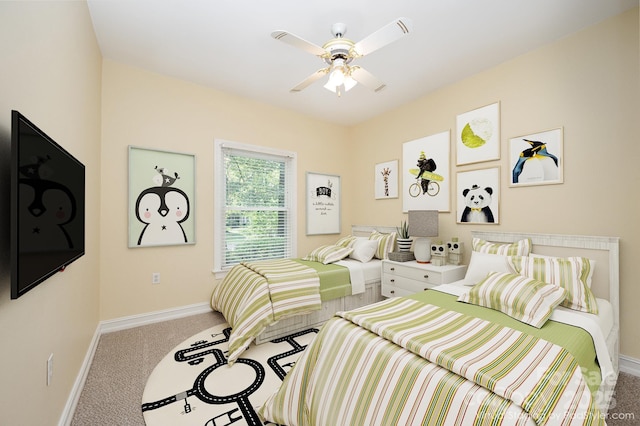 975 Pine Knoll Rd, Fort Mill, SC 29715 - carpeted bedroom featuring baseboards and ceiling fan